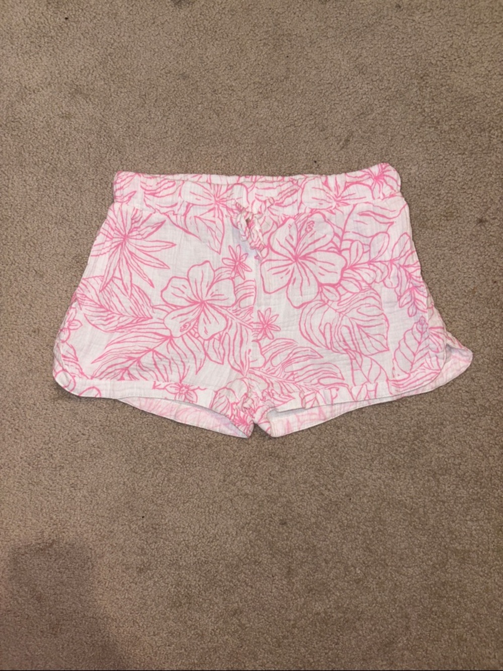 Ocean Drive Pink Floral Lounge Shorts
